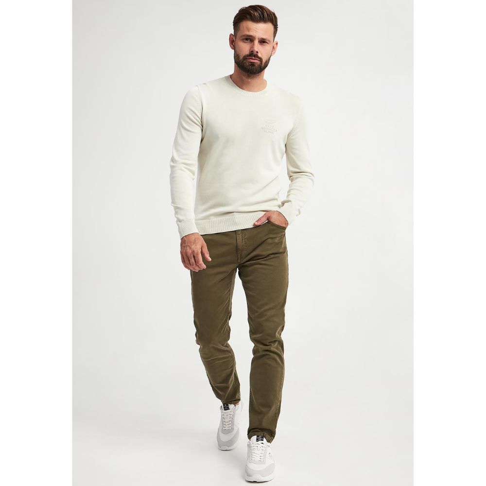 AERONAUTICA MILITARE MEN BEIGE SWEATER REGULAR FIT